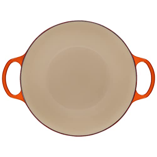 Le Creuset Signature Cast Iron Chef's Oven, 7.5qt, Flame - Image 5