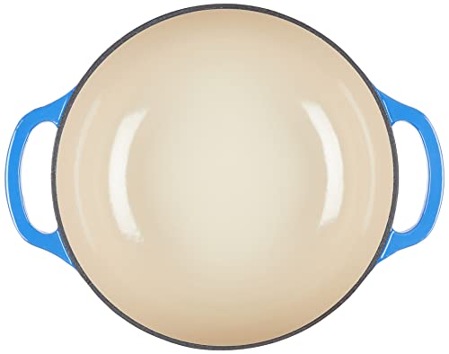 Lodge 3 Quart Enameled Cast Iron Dutch Oven with Lid – Dual Handles – Oven Safe up to 500° F or on Stovetop - Use to Marinate, Cook, Bake, Refrigerate and Serve – Caribbean Blue - Image 5