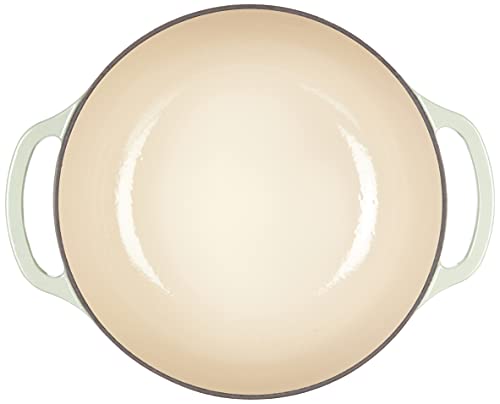 Lodge 6 Quart Enameled Cast Iron Dutch Oven with Lid – Dual Handles – Oven Safe up to 500° F or on Stovetop - Use to Marinate, Cook, Bake, Refrigerate and Serve – Desert Sage - Image 5