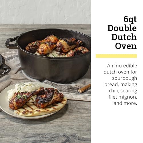 Lodge Chef Collection 6qt Double Dutch Oven - Image 4