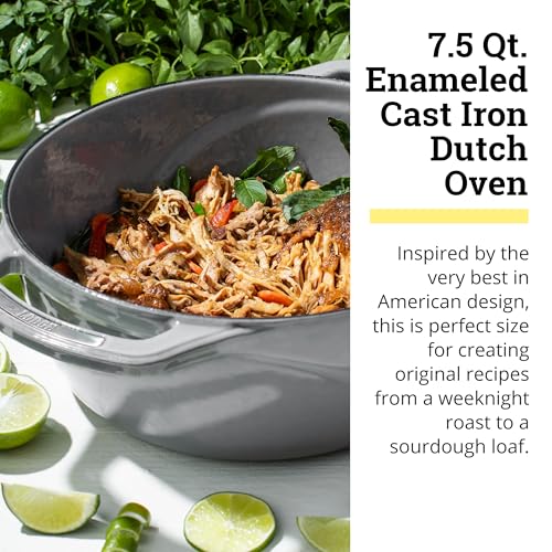 Lodge USA Enamel Dutch Oven 7.5 qt., Moonstruck - Image 3