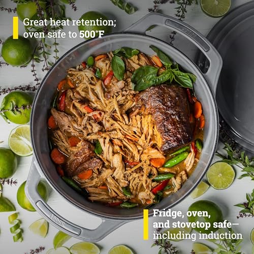 Lodge USA Enamel Dutch Oven 7.5 qt., Moonstruck - Image 5