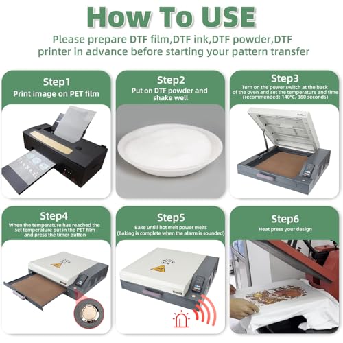 New Upgrade A3+A4 DTF Oven Dryer with Temperature Control for Heat Transfer Printing DTF Power, DTF Oven Curing Transfer Film 14.6in x 19in - Image 6