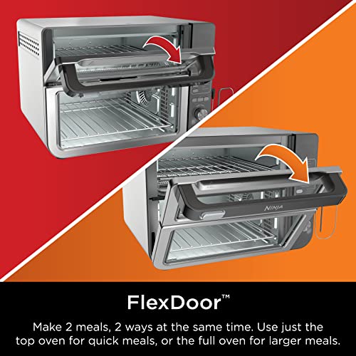 Ninja DCT451 12-in-1 Smart Double Oven with FlexDoor, Thermometer, FlavorSeal, Smart Finish, Rapid Top Convection and Air Fry Bottom , Stainless Steel - Image 5