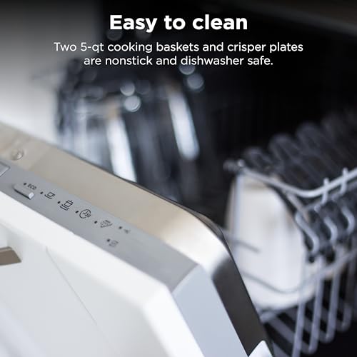 Ninja Foodi 10QT 6-in-1 DualZone Smart XL Air Fryer, 2 Independent 5QT Baskets, Smart Cook Thermometer, Match Cook, Smart Finish, Air Fry, Roast, Bake, Dehydrate, Reheat, Grey, DZ550 - Image 7