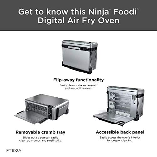 Ninja Foodi 9-in-1 Digital Oven Air Fry, Air Roast/ Broil, Bake, Bagel, Toast, Dehydrate, Keep Warm, and Reheat - Stainless Steel - Image 5