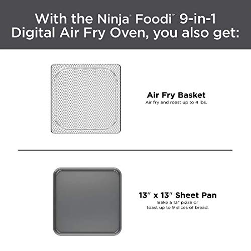 Ninja Foodi 9-in-1 Digital Oven Air Fry, Air Roast/ Broil, Bake, Bagel, Toast, Dehydrate, Keep Warm, and Reheat - Stainless Steel - Image 6