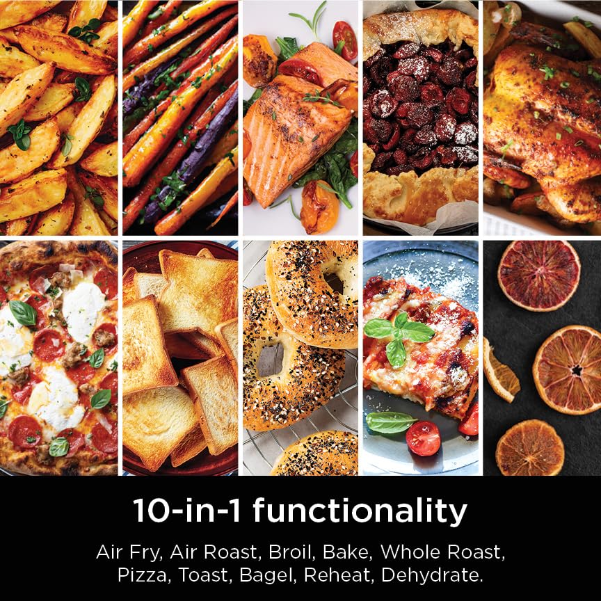 Ninja Prestige Smart XL with Pro Cook System 10-in-1 Air Fry Digital Countertop Convection Toaster Oven with Air Fry, Air Roast, Broil & Bake, Pro Cook Thermometer, 1800 Watts, Stainless Steel, DT551 - Image 4