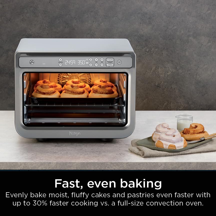 Ninja Prestige Smart XL with Pro Cook System 10-in-1 Air Fry Digital Countertop Convection Toaster Oven with Air Fry, Air Roast, Broil & Bake, Pro Cook Thermometer, 1800 Watts, Stainless Steel, DT551 - Image 6