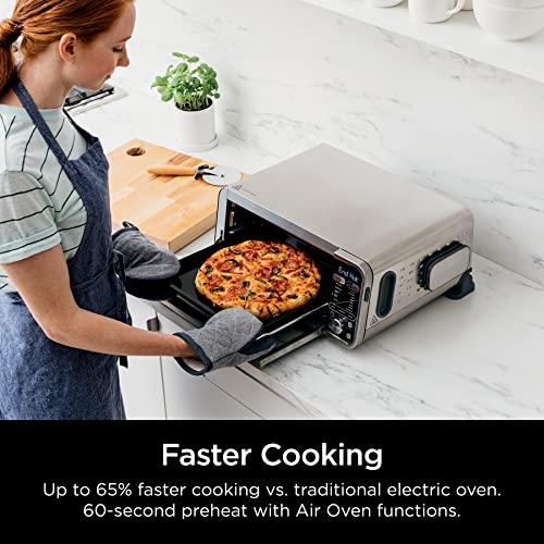 Ninja, Toaster Oven, Air Fryer, Thermometer, Toaster Oven Air Fryer Combo, Stainless Steel, Quick meals, Fries, Frozen Food, Air Fry, Dehydrate, Reheat, 13-in-1, Less Oil, Flip Away Oven, Foodi, SP351 - Image 4