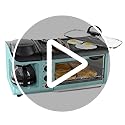 Nostalgia 3-in-1 Breakfast Station - Includes Coffee Maker, Non-Stick Griddle, and 4-Slice Toaster Oven - Versatile Breakfast Maker with Timer - Aqua - Image 8