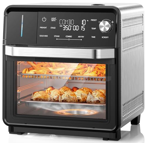 Nuwave Combi Steam Oven, Non-Toxic Stainless Steel Multi-Cooker with Air Fry, Steam, Sous Vide, Toast & More, 50-450°F Precision, 120 Presets, Moisture Control, Programmable, Easy to Clean - Image 2