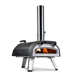 Ooni Karu 2 Multi-Fuel Outdoor Pizza Oven – Wood and Gas Outdoor Pizza Oven with Pizza Stone & Intergrated Thermometer, Pizza Oven Outdoor, Dual Fuel 12 Inch Pizza Maker, Outdoor Cooking Grill