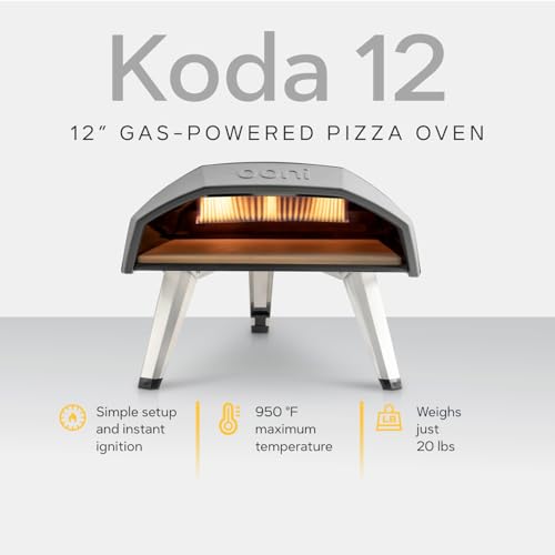 Ooni Koda 12 Gas Pizza Oven – 28mbar Propane Outdoor Portable Oven For Fire and Stonebaked 12 Inch Pizzas in 60 Seconds, With Gas Hose & Regulator - Image 5