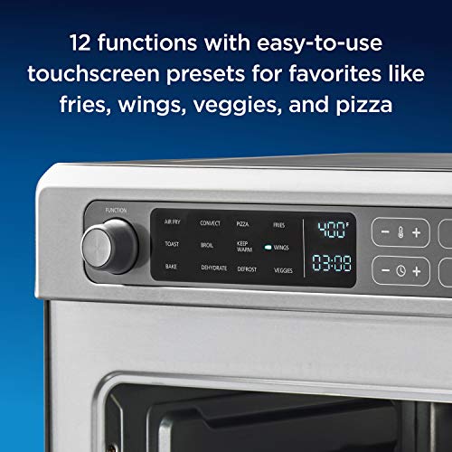 Oster Digital Air Fryer Oven with RapidCrisp, Stainless Steel, 12-Function Countertop Oven with Convection - Image 5