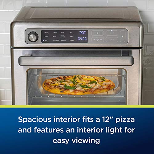Oster Digital Air Fryer Oven with RapidCrisp, Stainless Steel, 12-Function Countertop Oven with Convection - Image 6