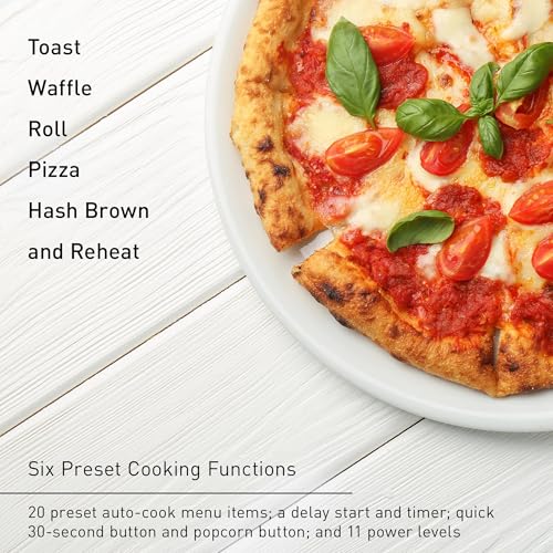 Panasonic FlashXpress Toaster Oven Countertop, 4-Slice Compact Size w/Double Infrared Heating, PFAS-free, 6 Auto Cook Options & Precise Temperature Control, 1300W - NB-G200P (Stainless Steel) - Image 7