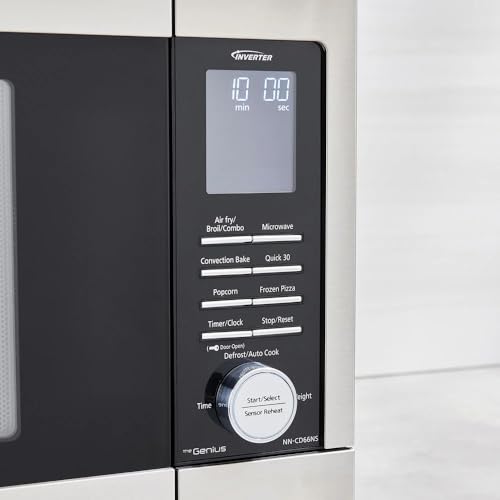 Panasonic NN-CD66NS 1.3 Cu. Ft. HomeMADE Countertop Inverter Microwave Multi-Oven Great for Pizza - Image 6