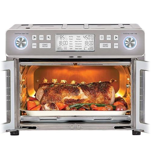 PowerXL Duplex SmartSynx Dual Zone 25-Quart Toaster Oven - Image 6