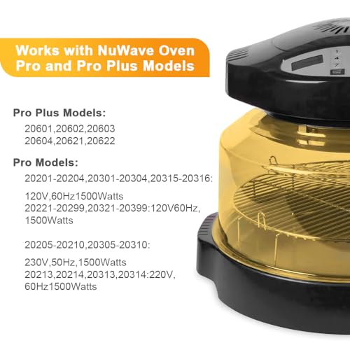 Replacement Power Dome for Nuwave Ovens Pro Plus and Elite, Advanced Amber thermoplastic, Heat and Impact Resistant, Easy to Clean Oven Dome Replacements - Image 4