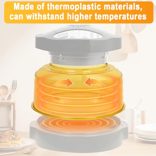 Replacement Power Dome for Nuwave Ovens Pro Plus and Elite, Advanced Amber thermoplastic, Heat and Impact Resistant, Easy to Clean Oven Dome Replacements - Image 5