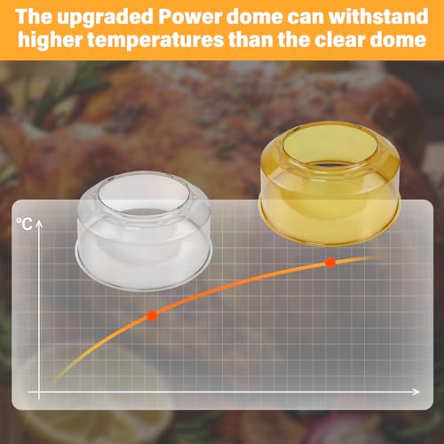 Replacement Power Dome for Nuwave Ovens Pro Plus and Elite, Advanced Amber thermoplastic, Heat and Impact Resistant, Easy to Clean Oven Dome Replacements - Image 6