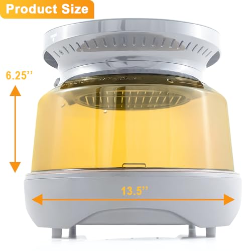 Replacement Power Dome for Nuwave Ovens Pro Plus and Elite, Advanced Amber thermoplastic, Heat and Impact Resistant, Easy to Clean Oven Dome Replacements - Image 7