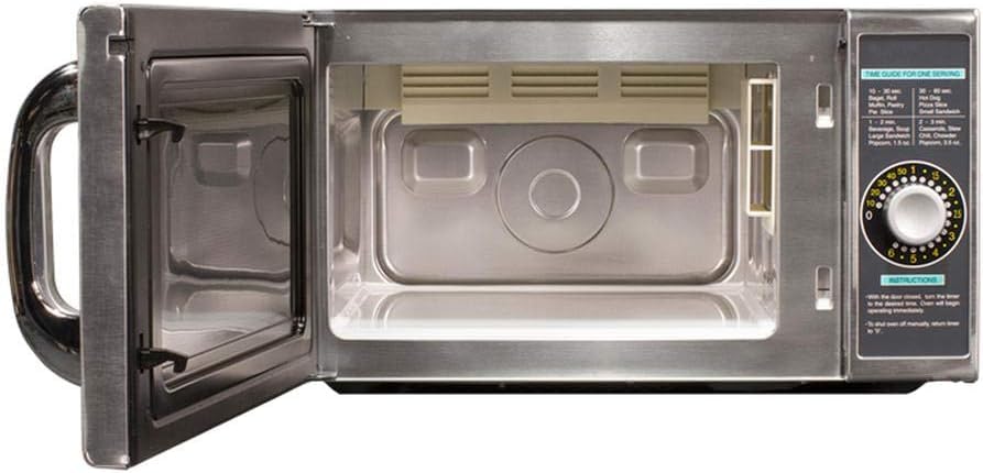 Sharp R-21LCFS Medium-Duty Commercial Microwave Oven with Dial Timer, Stainless Steel, 1000-Watts, 120-Volts - Image 5