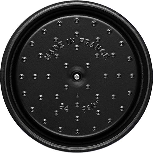 Staub Cast Iron Dutch Oven 5-qt Tall Cocotte, Made in France, Serves 5-6, Matte Black - Image 7