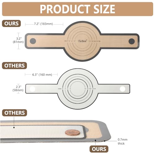 TuBon Silicone Bread Sling for Dutch Oven,Non-Stick & Easy Clean & Odor-Free, Reusable Silicone Bread Baking Mat with Long Handles, Easy to Transfer Sourdough Bread(2 Grey pcs) - Image 5