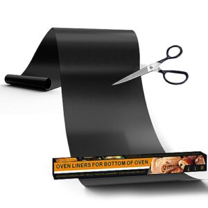 UBeesize 75 Inch Roll Reusable Oven Liners for Bottom of Oven,Thick Heavy Duty Non Stick Teflon Oven Mats Cut to Custom Fit Electric, Gas, Toaster，Convection, Microwave Ovens and Grills
