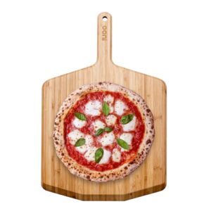 ooni 16” Bamboo Pizza Peel – Wooden Pizza Peel 16 Inch, Pizza Spatula Paddle, Pizza Cutting Board, Wood Pizza Turning Peel, Pizza Oven Accessories, Pizza Tools, Pizza Peel Wood, Pizza Board